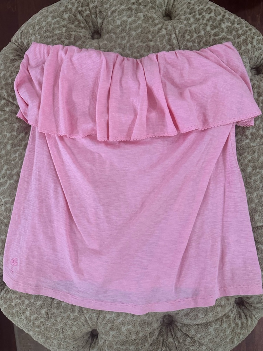 Lilly Pulitzer Women's Off-Shoulder Ruffle Tube Top - Pink, XL